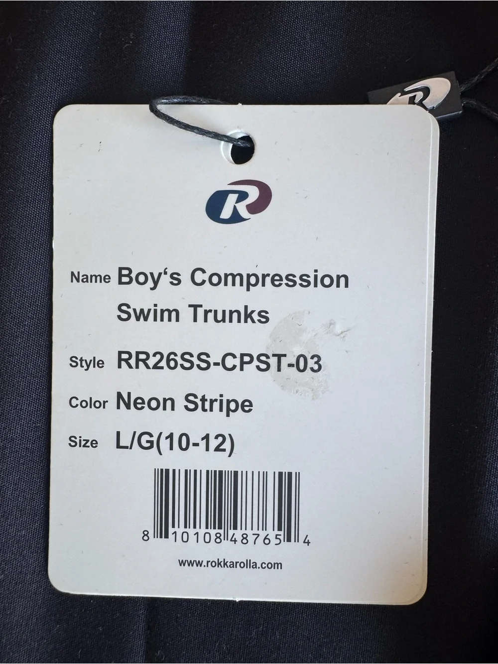 NWT Rokka & Rolla Boys Compression Swim Trunks Sunset Ombre Neon L (10-12)